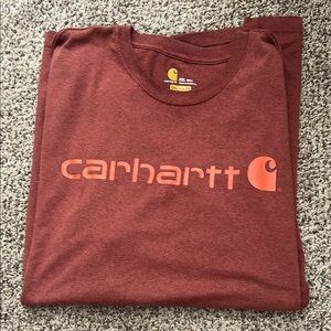 Carhartt Red Short Sleeve Tee Casual Cotton Crew